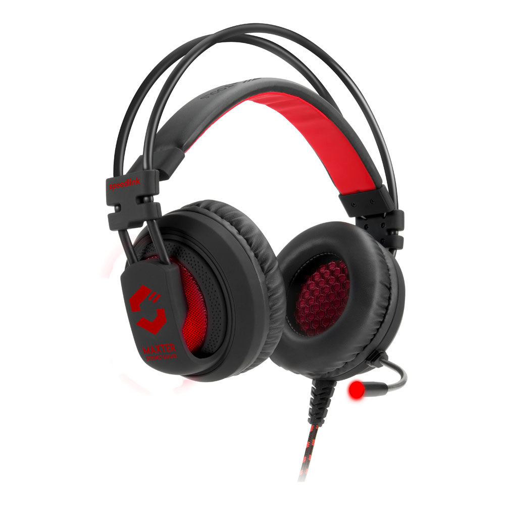 Maxter Stereo Gaming Headset, Black-red