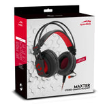 Maxter Stereo Gaming Headset, Black-red