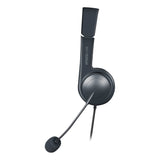 Sonid Usb Stereo Headset With Microphone, Black-grey