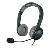 Sonid Usb Stereo Headset With Microphone, Black-grey