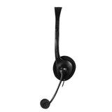 Accordo Ultra Lightweight Stereo Pc Headset With Microphone, 3.5mm Jack, Black