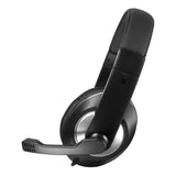 Thebe Cs Stereo Pc Headset With Microphone, Black-silver