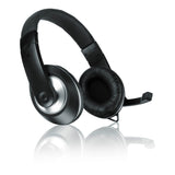 Thebe Cs Stereo Pc Headset With Microphone, Black-silver