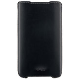 Superior Leather Soft Vest For Samsung Galaxy Sii And Others, Large, Black