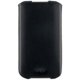 Superior Leather Soft Vest For Samsung Galaxy Siii-s4 And Others, Extra Large, Black