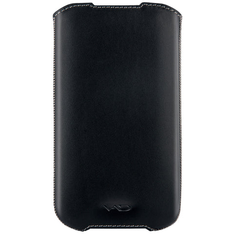 Superior Leather Soft Vest For Samsung Galaxy Siii-s4 And Others, Extra Large, Black