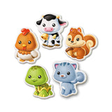 Baby Early Learning Baby Animals Jigsaw Puzzles, 5 Piece Set