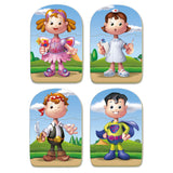 Baby Bodies Early Learning Jigsaw Puzzles, 4 Sets Of 3 Pieces