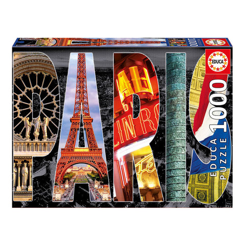 France: Paris City Collage 1000pcs Jigsaw Puzzle