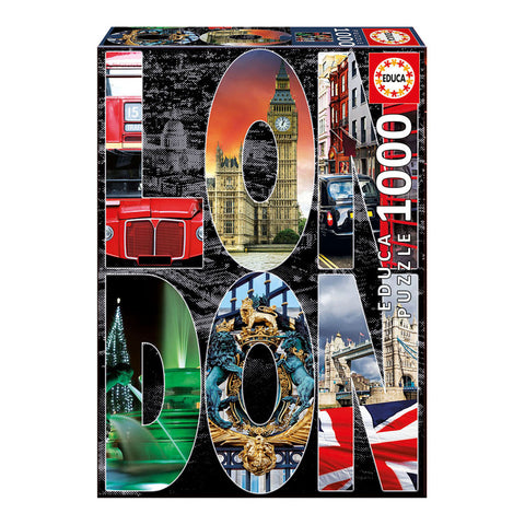 England: London City Collage 1000pcs Jigsaw Puzzle