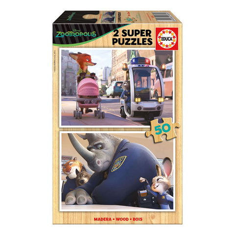 Zootropolis 2 Super Officer Judy Hopps 50pcs Wooden Jigsaw Puzzles