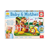 Baby & Mother Early Learning Jigsaw Puzzles, 6 Piece Set