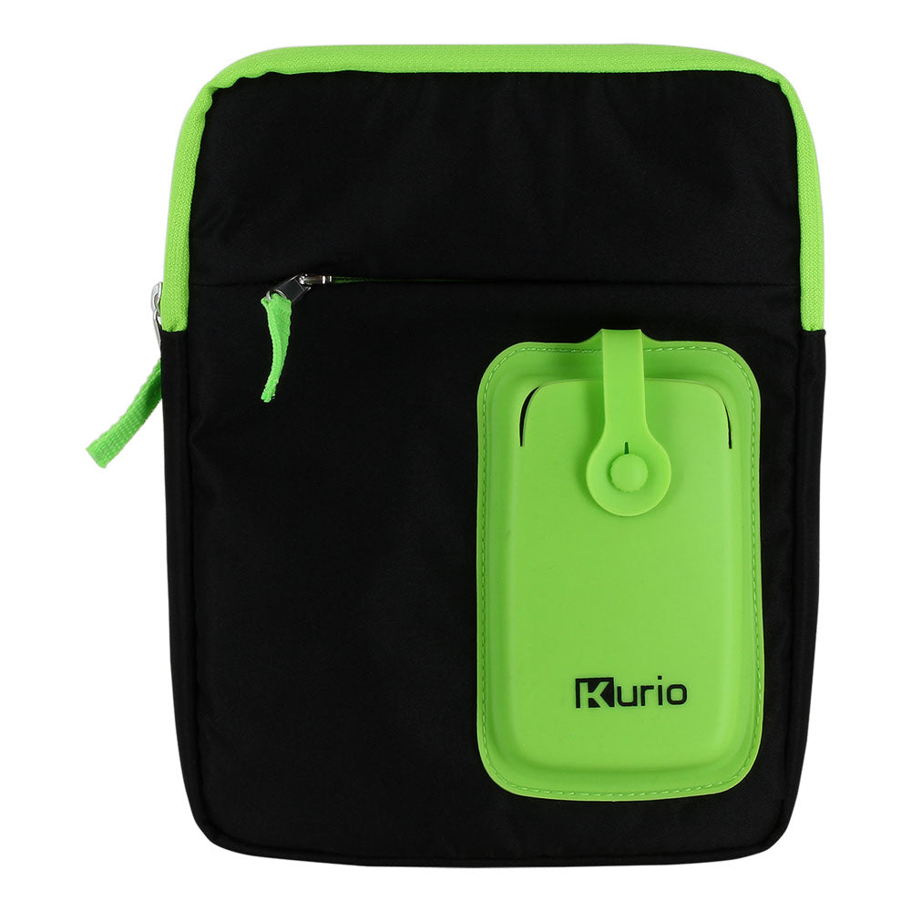 Carry Shoulder Bag For 4-10 Inch Device, Green-black