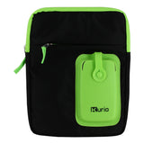 Carry Shoulder Bag For 4-10 Inch Device, Green-black