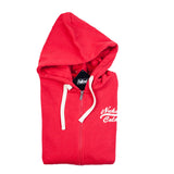 4 Nuka Cola Pin Up Full Length Zipper Hoodie, Unisex, Medium, Red