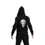 Reaper Hero Full Length Zipper Hoodie, Male, Large, Black-red