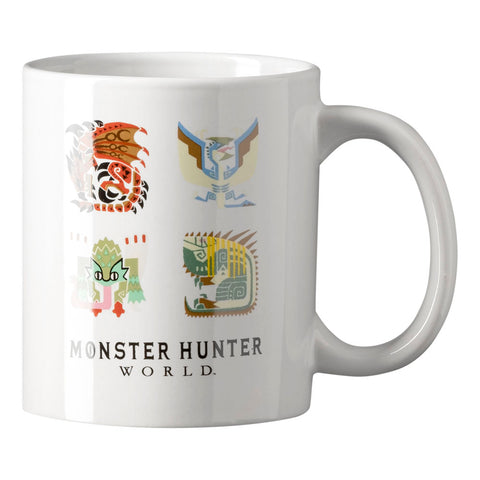 Monster Icons Mug, Unisex, 320ml, White