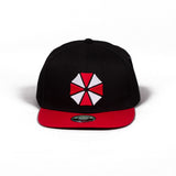 Umbrella Corp Snapback Baseball Cap, Unisex, Black-red