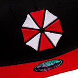 Umbrella Corp Snapback Baseball Cap, Unisex, Black-red