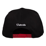 Umbrella Corp Snapback Baseball Cap, Unisex, Black-red