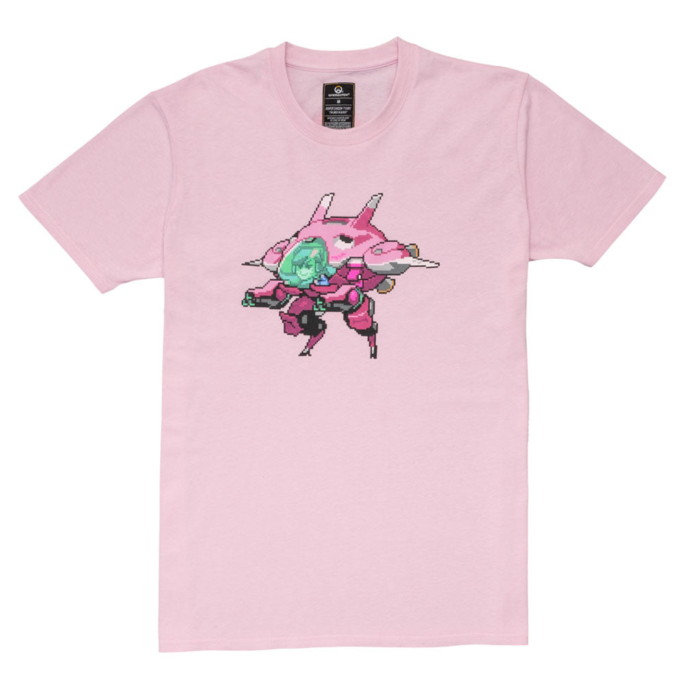 D.va Pixel T-shirt, Unisex, Large, Pink