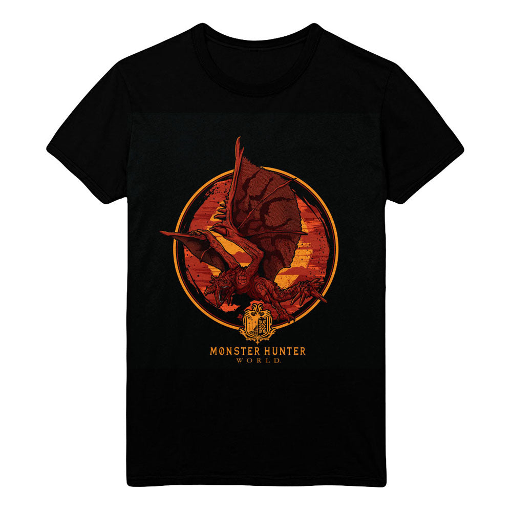 Screaming Rathalos T-shirt, Unisex, Extra Extra Large, Black