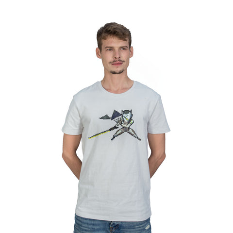 Genji Pixel T-shirt, Unisex, Small, White