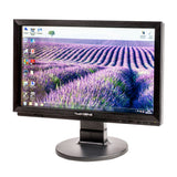 Touchscreen Overlay Brushed Aluminium Frame For 24 Inch-16:9 Monitor, 2 Point Multi-touch, Black