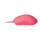 Castor Optical 5000dpi Gaming Mouse With Built-in Memory, Wired Usb, Frosting, Pink