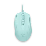 Castor Optical 5000dpi Gaming Mouse With Built-in Memory, Wired Usb, Ice Cream, Turquoise