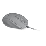 Castor Optical 5000dpi Gaming Mouse With Built-in Memory, Wired Usb, Shark Fin, Grey