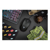 Avior Optical 5000dpi Gaming Mouse, Wired Usb, Black