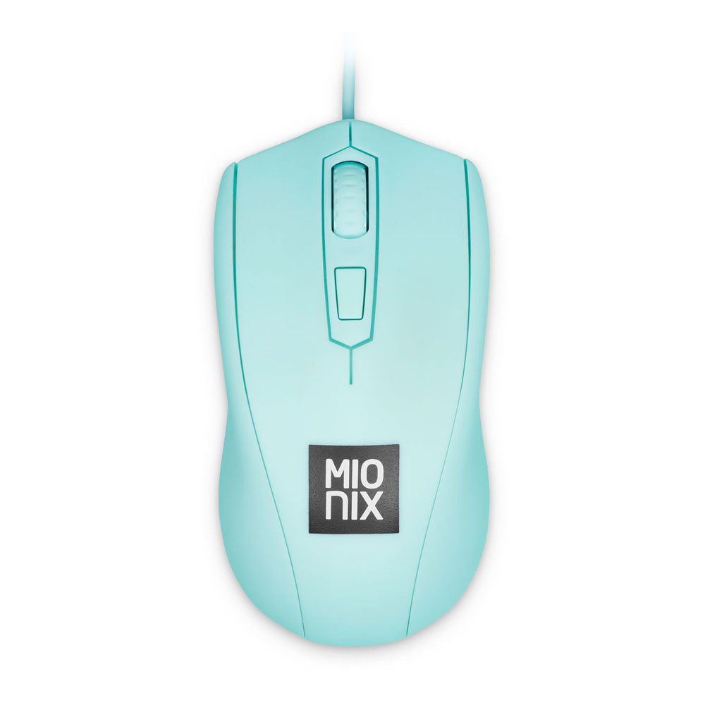 Avior Optical 5000dpi Gaming Mouse, Wired Usb, Ice Cream, Turquoise