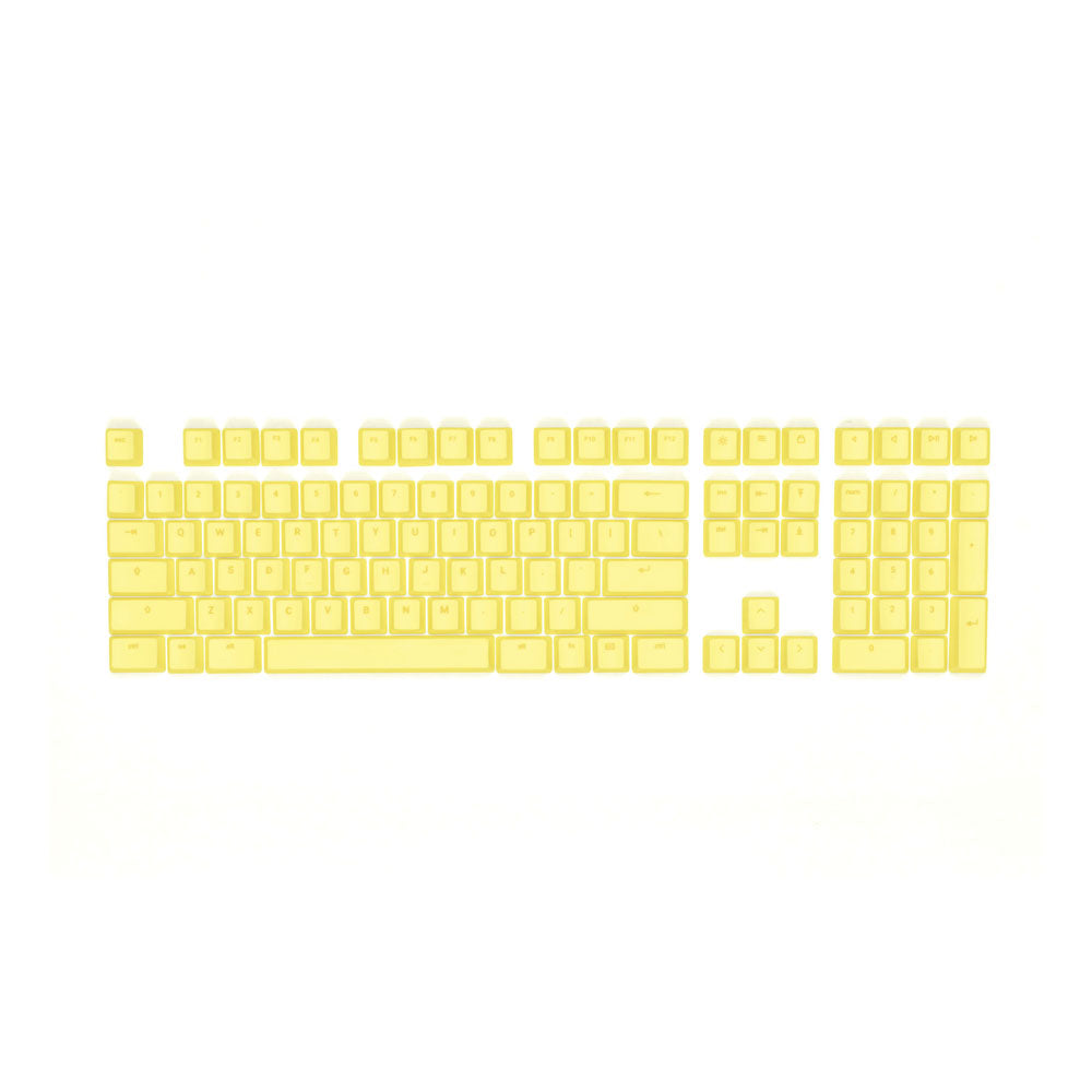 Keycaps Full Set For Wei Mechanical Rgb Gaming Keyboard, French Fries, Us-uk, Yellow