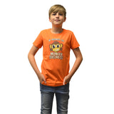 Digital Dudz Moving Eyes Monkey Business Digital T-shirt, Kid's Unisex, Medium, Years 8 To 9, Orange