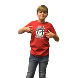 Digital Dudz Moving Ninja Skills Digital T-shirt, Kid's Unisex, Large, Years 10 To 11, Red