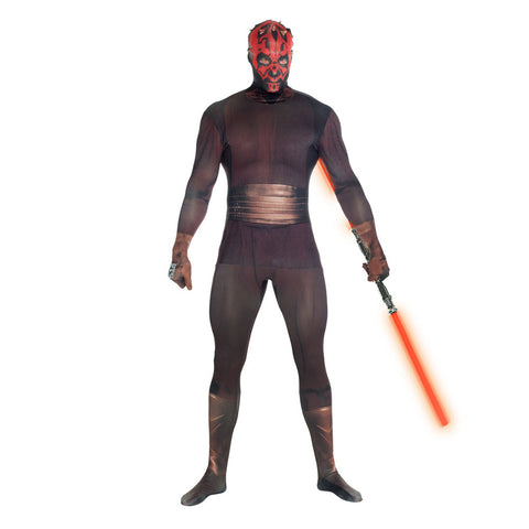 Darth Maul Adult Zappar Cosplay Costume Digital Morphsuit, Large, Multi-colour