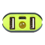 Powerpump Duo 4400 Universal Powerbank With Two Usb Ports For Tablets And Phones, 4400 Mah, Yellow-black