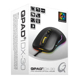 Dx-30 Fps 3000dpi Optical Gaming Mouse With Rgb Backlight Illumination, Wired Usb, Black