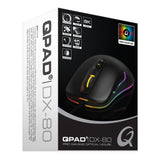 Dx-80 Fps 8000dpi Optical Gaming Mouse With Rgb Backlight Illumination, Wired Usb, Black