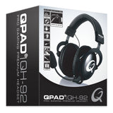 Qh-92 High End Stereo Gaming Headset, Closed Ear, Noise Cancelling Detachable Microphone, Multi-platform, Black