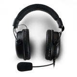 Qh-92 High End Stereo Gaming Headset, Closed Ear, Noise Cancelling Detachable Microphone, Multi-platform, Black