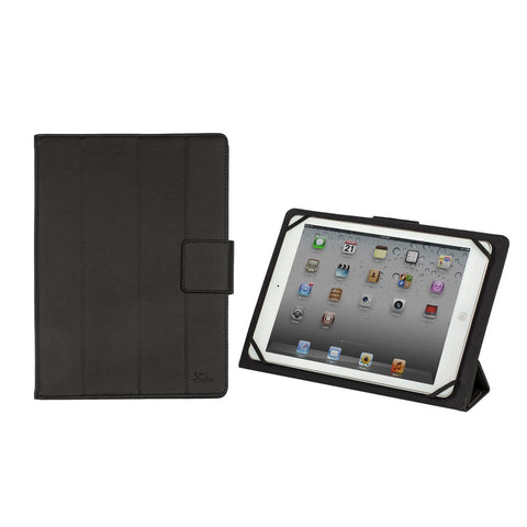 3117 Polyurethane Leather Universal Slim Tablet Case For 10.1 Inch Devices, Black