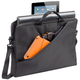 8730 Polyester Bag With Adjustable Strap For 15.6 Inch Laptops, Grey