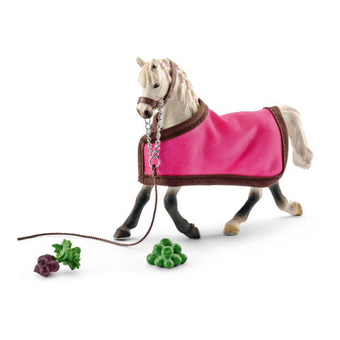 Horse Club Arab Mare Horse Toy Figure With Blanket