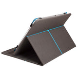 Collins Collection Universal Protective Folio With Stand For 10 Inch Tablet Device, Grey-blue