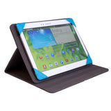 Collins Collection Universal Protective Folio With Stand For 10 Inch Tablet Device, Grey-blue