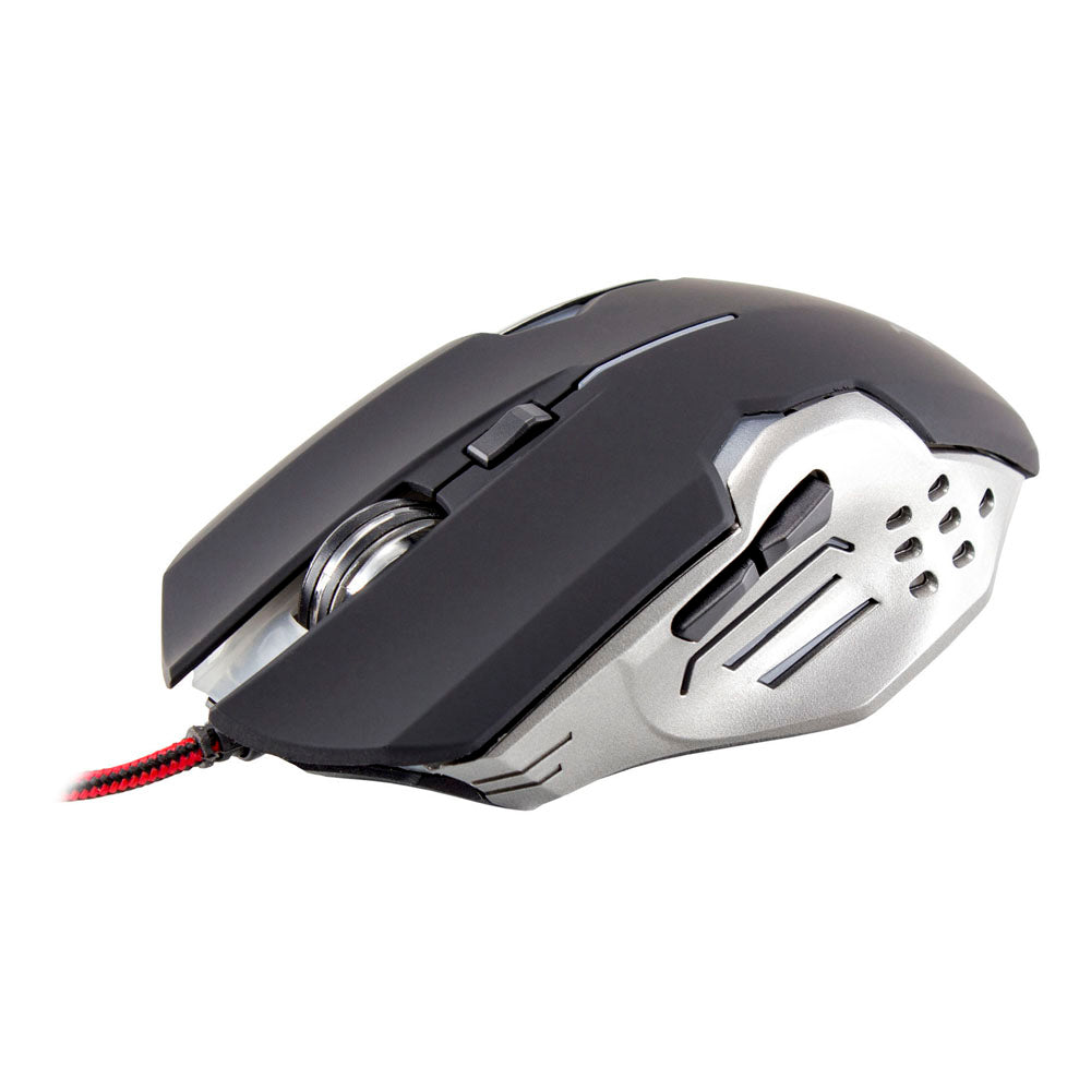 Gm-1803 Attila 3200dpi Gaming Mouse, Black-silver