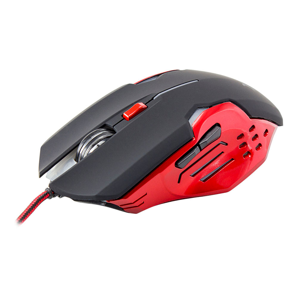 Gm-1803 Attila 3200dpi Gaming Mouse, Black-red