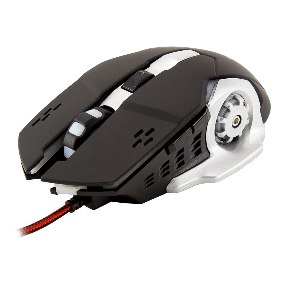 Gm-1801 Leonidas 3200dpi Gaming Mouse, Black-white